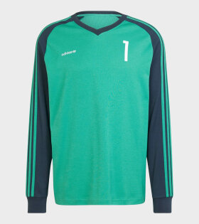 Adidas  - Jersey LS T-shirt Semi Court Green