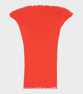 Rosette Seamless Tube Top Red