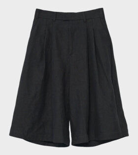 Linen Culottes Black