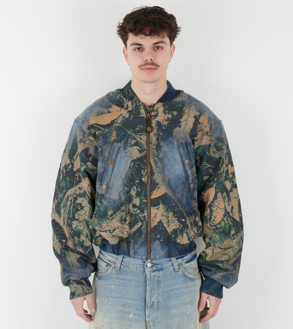 Acne Studios - Denim Bomber Jacket Brown