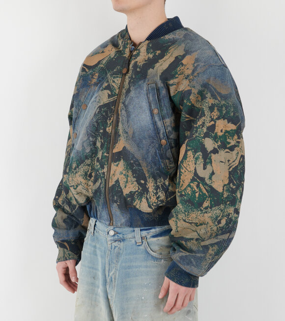 Acne Studios - Denim Bomber Jacket Brown