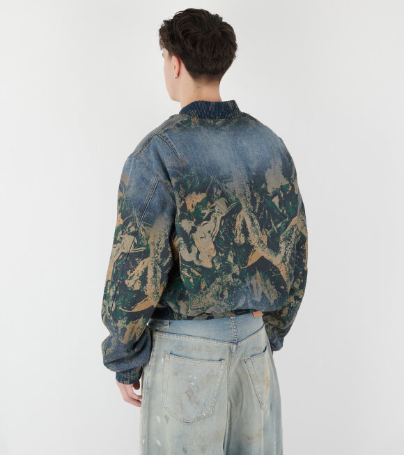 Acne Studios - Denim Bomber Jacket Brown