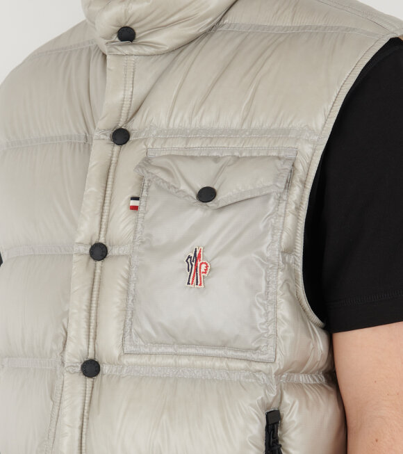 Moncler Grenoble - Nantu Down Vest Light Grey