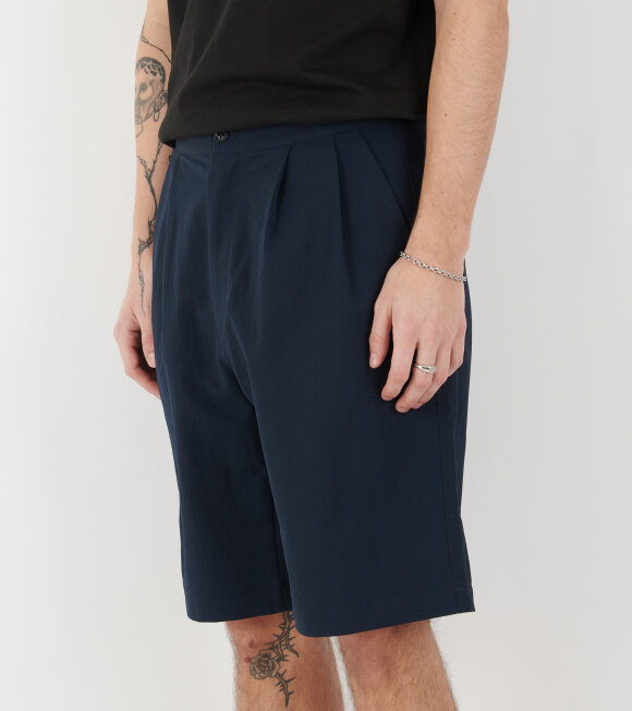 Nanamica - Alphadry Double Pleats Shorts Navy