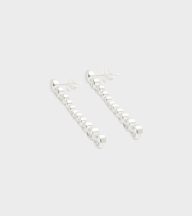 Oda Long Earrings Silver