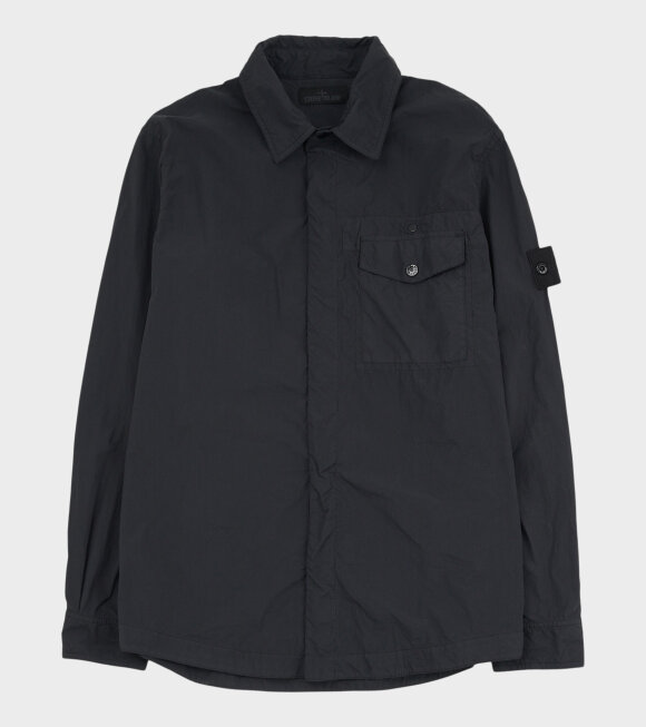 Stone Island - Ghost Nylon Crinkle Overshirt Black