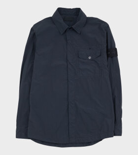 Ghost Nylon Crinkle Overshirt Navy