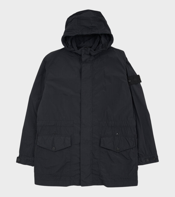 Stone Island - Ghost Nylon Smerigliato Coat Black