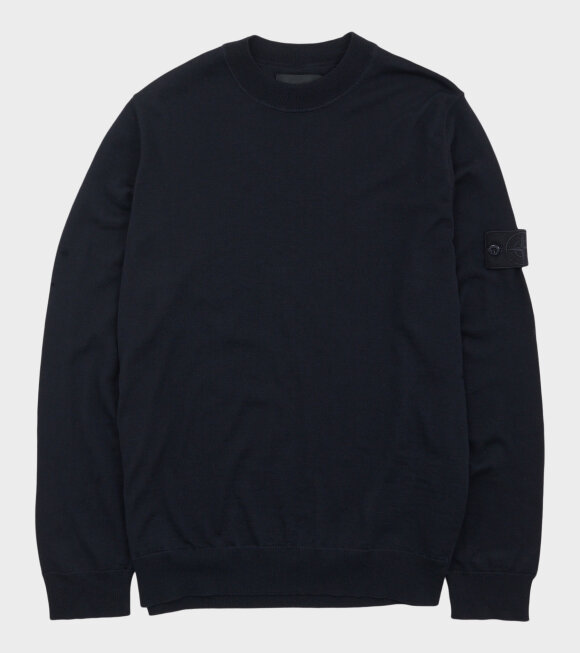 Stone Island - Ghost Lightweight Wool Knit Navy