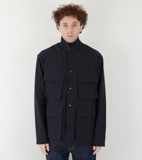 Mads Travel Light Overshirt Dark Navy