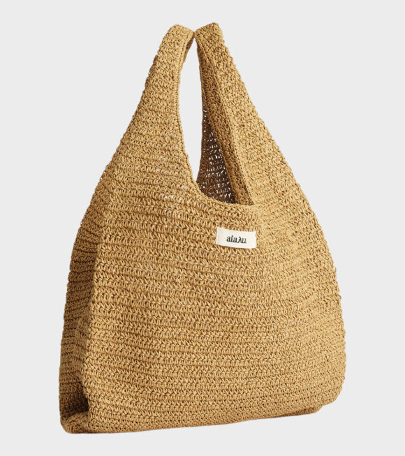 Aiayu - Sophia Straw Bag Medium Pure Natural