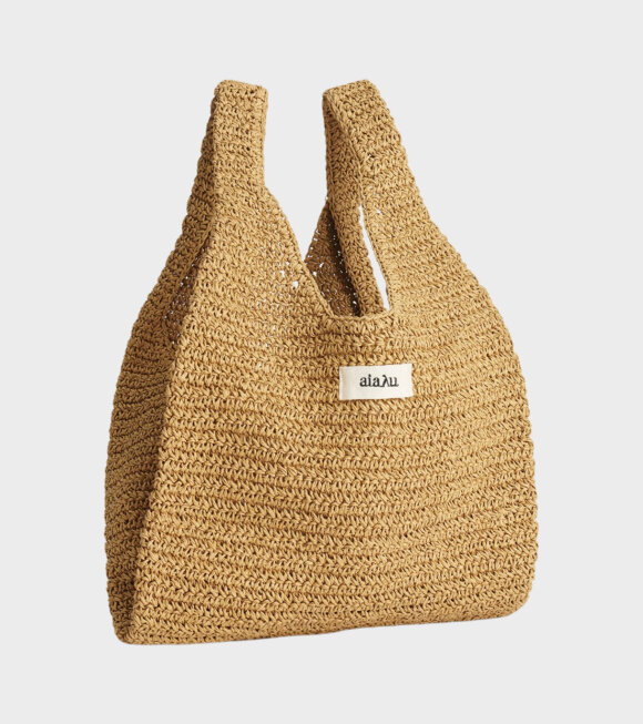 Aiayu - Sophia Straw Bag Small Pure Natual