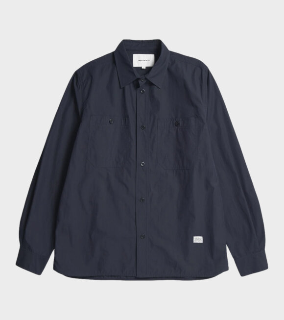 Norse Projects - Silas Tech Poplin Shirt 2.0 Dark Navy