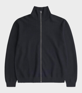 Links Cotton Linen Zip Jacket Dark Navy