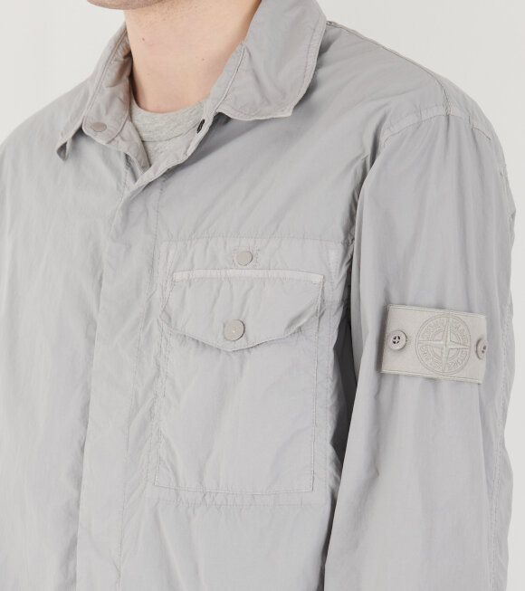 Stone Island - Ghost Nylon Crinkle Overshirt Grey