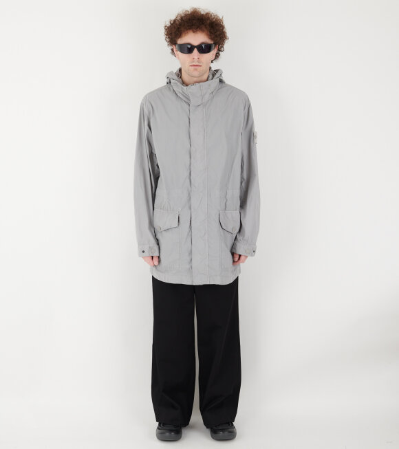 Stone Island - Ghost Nylon Smerigliato Coat Grey