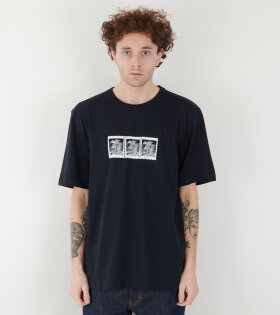 Holger Post Stamp Print T-shirt Dark Navy