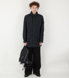 Ghost Nylon Smerigliato Coat Black