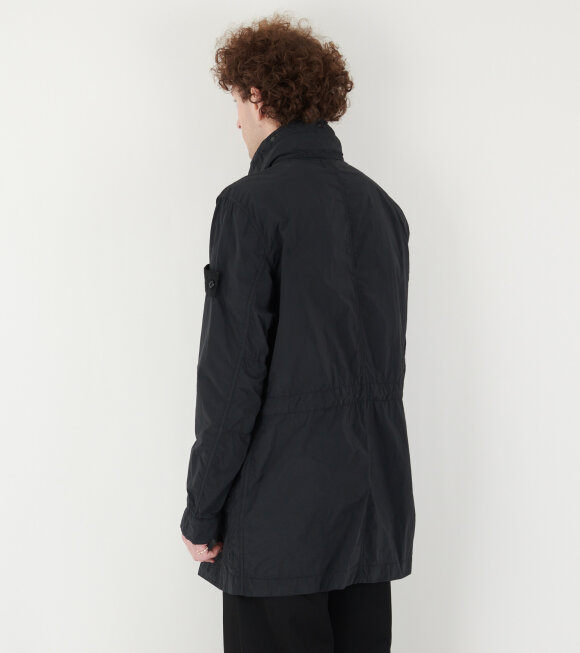 Stone Island - Ghost Nylon Smerigliato Coat Black