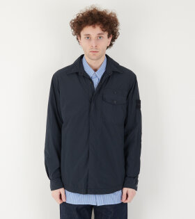 Ghost Nylon Crinkle Overshirt Navy