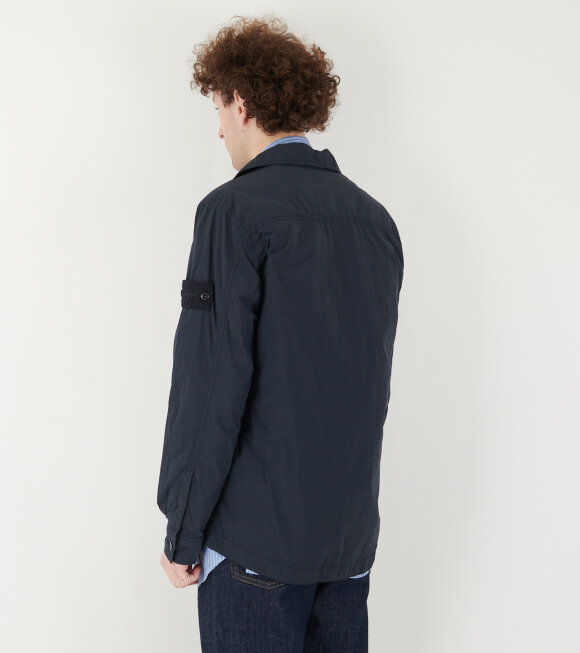 Stone Island - Ghost Nylon Crinkle Overshirt Navy