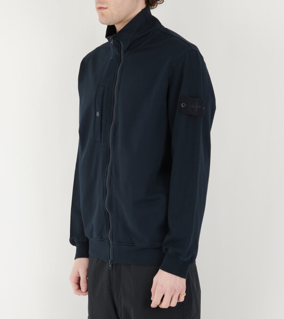 Stone Island - Ghost High Neck Zipper Navy