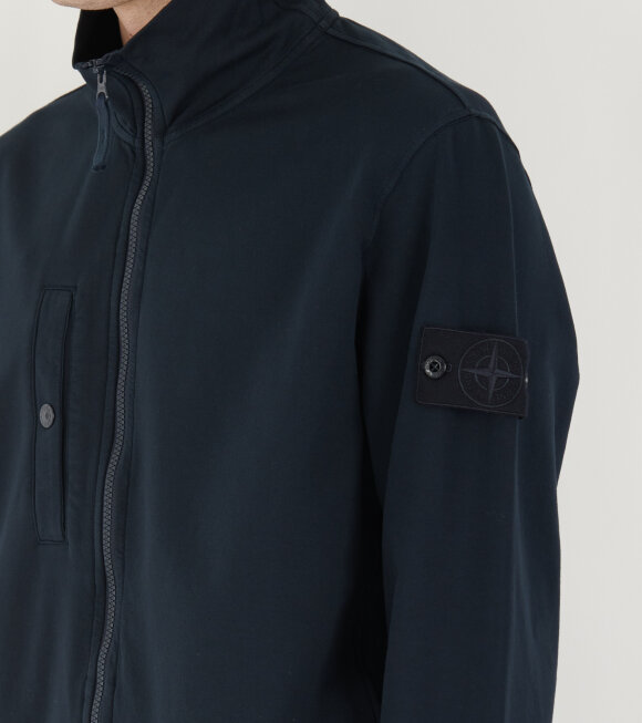 Stone Island - Ghost High Neck Zipper Navy