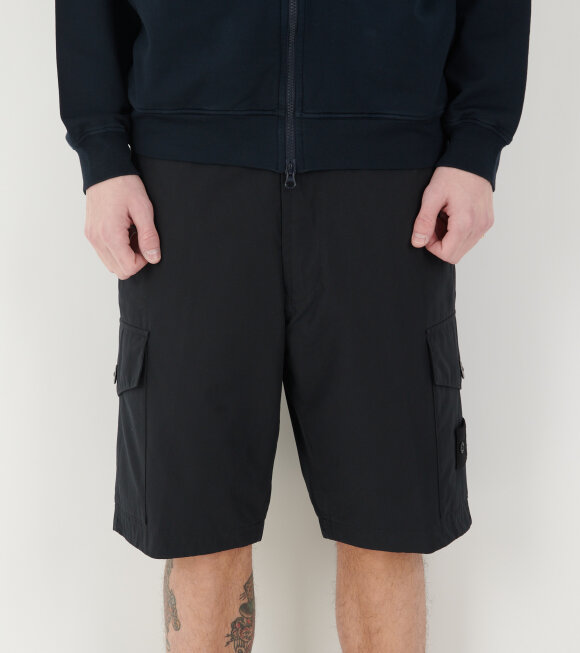 Stone Island - Ghost Bermuda Cotton Shorts Black