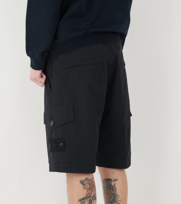 Stone Island - Ghost Bermuda Cotton Shorts Black