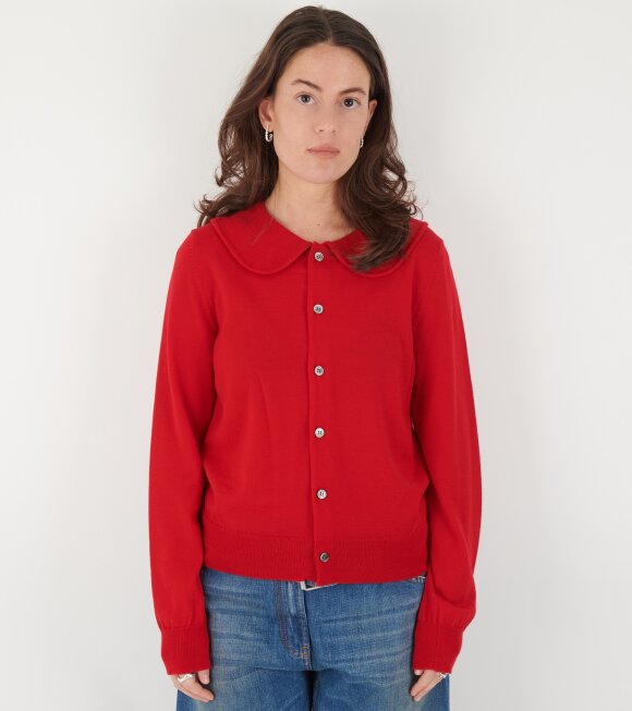 Comme des Garcons Girl - Round Collar Cardigan Red