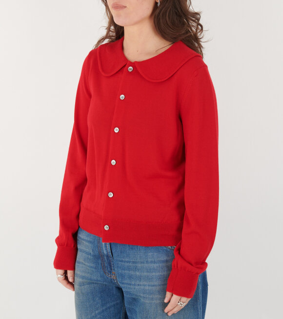 Comme des Garcons Girl - Round Collar Cardigan Red