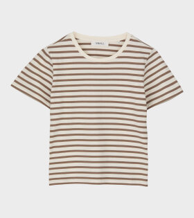 Loui Regular Tee Light Brown/White Stripe