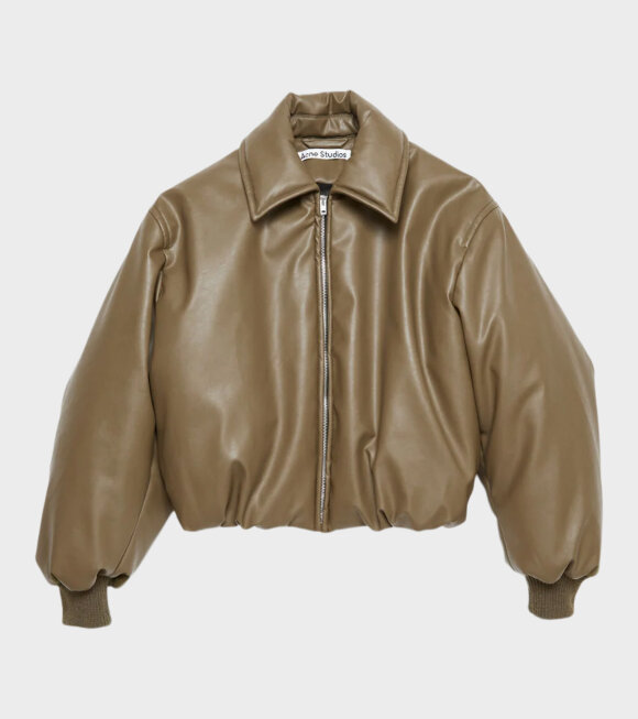 Acne Studios - Coated Bomber Jacket Khaki Green