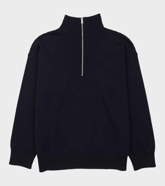 Jil Sander - Zipped Jumper Navy