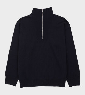 Zipped Jumper Navy