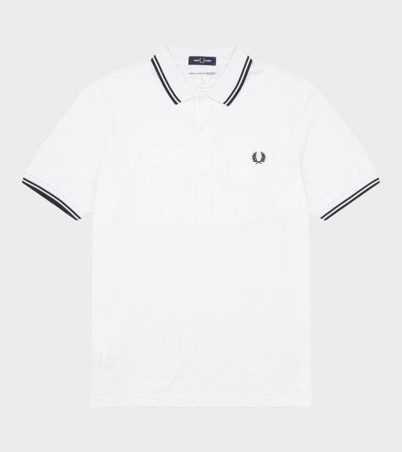 Comme des Garcons Shirt - Fred Perry Polo White