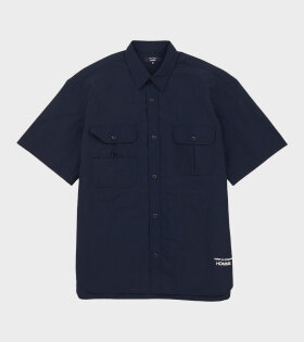 S/S Nylon Pocket Shirt Navy