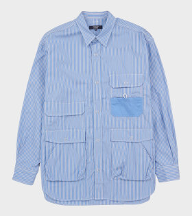 Comme des Garcons Homme - Multi Pocket Striped Shirt Blue 