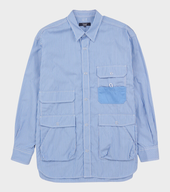 Comme des Garcons Homme - Striped Pocket Shirt Blue/White