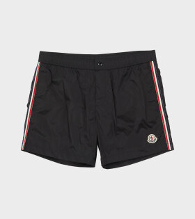 Tricolor Swim Shorts Black