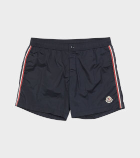 Tricolor Swim Shorts Navy