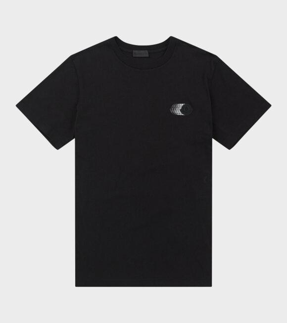 Moncler - Faded Logo Motif T-shirt Black