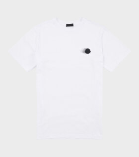 Faded Logo Motif T-shirt White