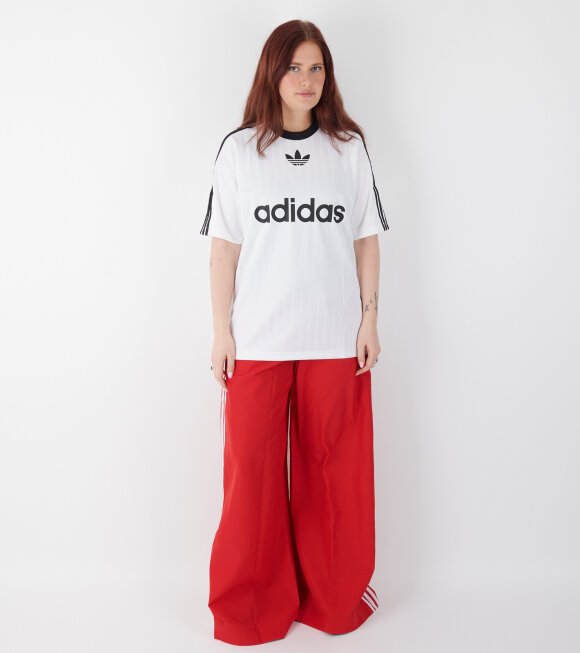 Adidas  - Oversized Trackpants Better Scarlet/White