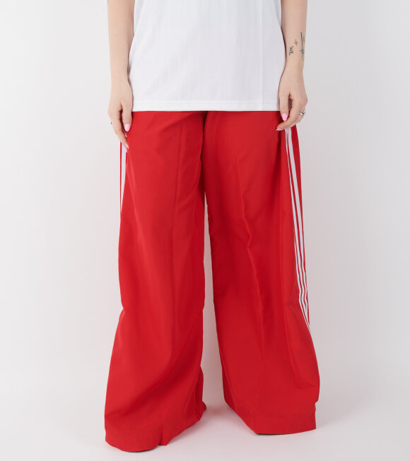 Adidas  - Oversized Trackpants Better Scarlet/White