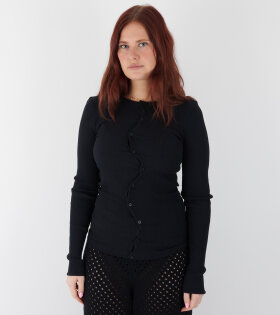 Claire Seamless Cardigan Black