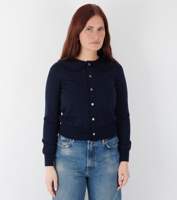 Comme des Garcons Girl - Round Collar Cardigan Navy