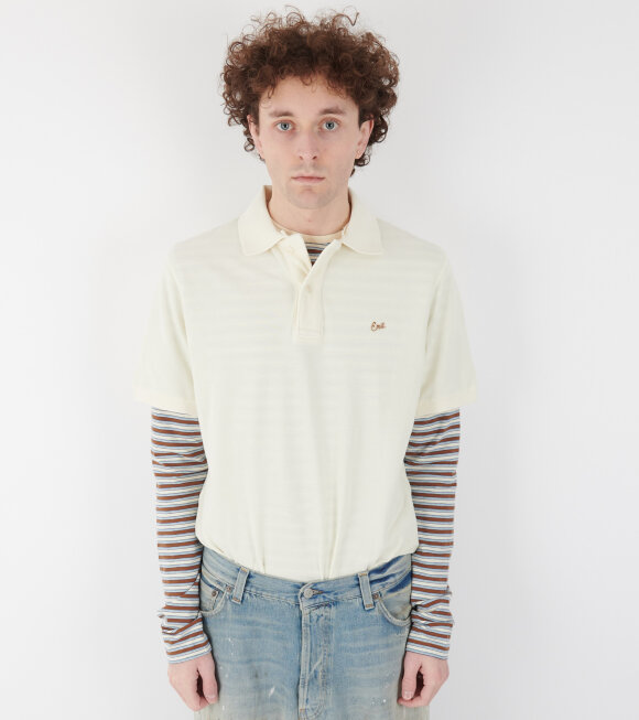 ERL - Script Polo T-shirt Off-white