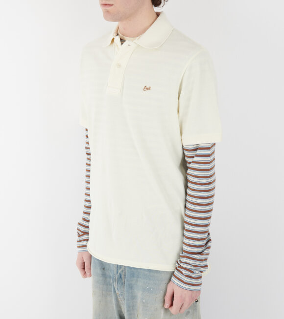 ERL - Script Polo T-shirt Off-white