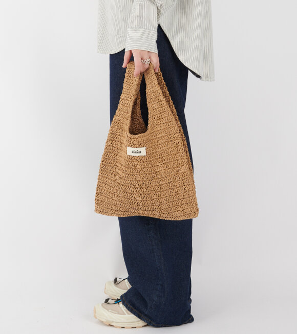 Aiayu - Sophia Straw Bag Small Pure Natual